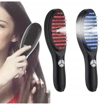Perie termica inteligenta cu ionizare si lumina infrarosie, 46 puncte de masaj prin 3 trepte vibratii,, imagine