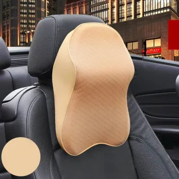 Perna auto din spuma cu memorie pentru tetiera, impotriva durerilor de gat, cap si umar imagine