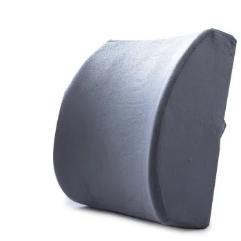Perna suport lombar, cu gel si spuma cu memorie, pentru scaun birou sau masina, husa respirabila si antialunecare imagine
