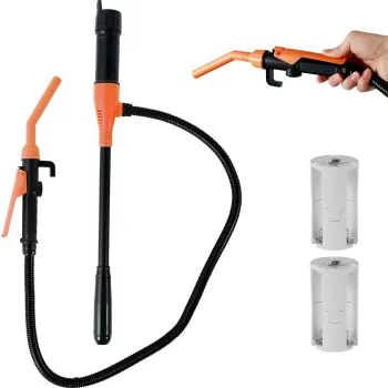 Pompa electrica transfer lichide 97,7 cm - cu furtun 89,9 cm, alimentare pe baterii imagine