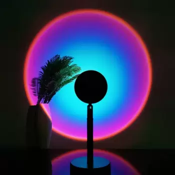 Proiector modern apus si lampa de noapte, Sunset Lamp imagine