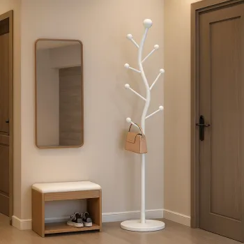 RESIGILAT - Cuier pentru haine in forma de S, 7 carlige, otel carbon, 178 x 30 cm, negru imagine