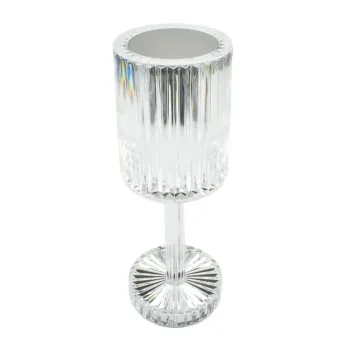 RESIGILAT - Lampa de masa wireless din cristal acrilic cu touch si incarcare prin usb imagine