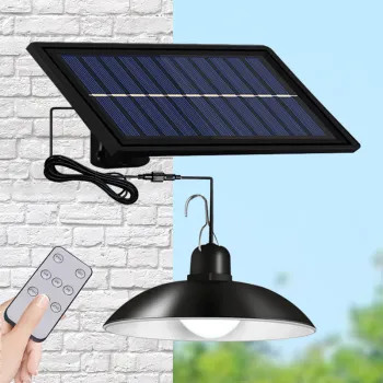 RESIGILAT - Lampa solara suspendata, cu telecomanda, 90 Lm/W imagine