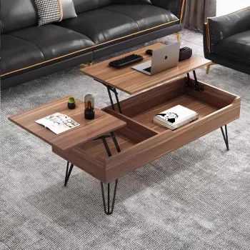 RESIGILAT - Masa de cafea inteligenta cu blat rabatabil Lift & Lounge, 120x50x55 cm imagine