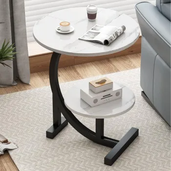 RESIGILAT - Masuta de cafea pentru living, design nordic, elegant, 62x40cm imagine