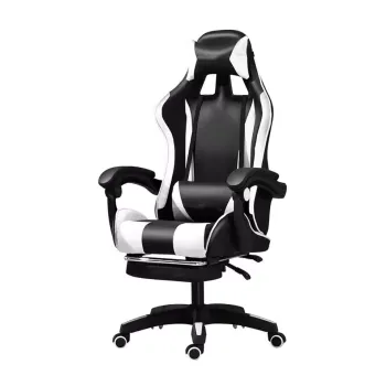 RESIGILAT - Scaun Gaming Racing SpeedX GT, Piele Ecologica, Recliner, Perne Ergonomice si Suport pentru Picioare imagine