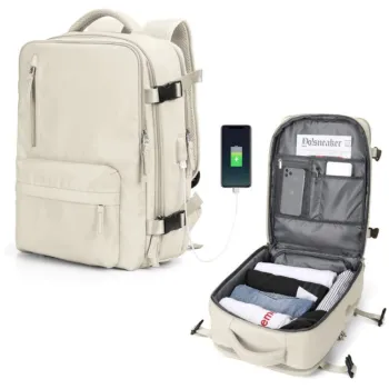 Rucsac business rezistent la apa cu port USB, perfect pentru calatorii si birou imagine