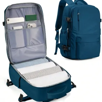 Rucsac business rezistent la apa cu port USB, perfect pentru calatorii si birou imagine