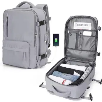 Rucsac business rezistent la apa cu port USB, perfect pentru calatorii si birou imagine