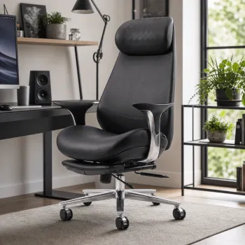 Scaun Gaming Ergonomic cu Spatar Inalt si Suport Lombar Ajustabil imagine