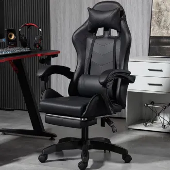 Scaun Gaming Racing SpeedX GT, Piele Ecologica, Recliner, Perne Ergonomice si Suport pentru Picioare imagine