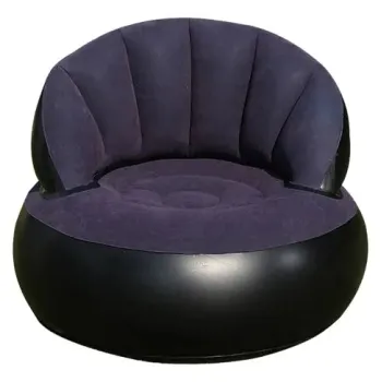 Scaun gonflabil confortabil cu pompa inclusa, design modern, dimensiuni 85x70 cm, ideal pentru interior si exterior, imagine