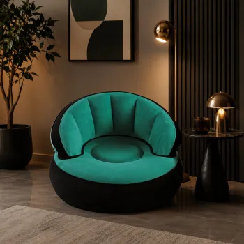 Scaun gonflabil confortabil cu pompa inclusa, design modern, dimensiuni 85x70 cm, ideal pentru interior si exterior, imagine