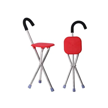 Scaun pliabil cu baston, inaltime 82 cm, maxim 100 kg, imagine