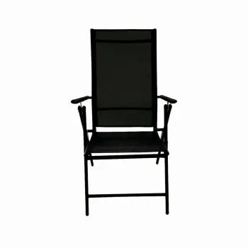 Scaun pliabil terasa/gradina KLUGMEISTER KJF252, 56 x 69 x 103 cm, culoare gri inchis imagine