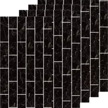 Set 10 x tapet autoadeziv decorativ 30x60 model caramida neagra imagine