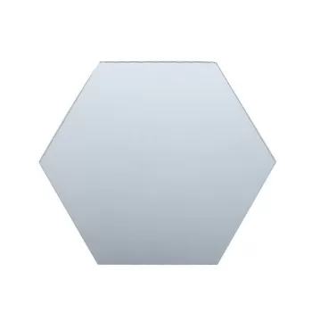 Set 12 oglinzi acrilice autoadezive decorative forma hexagon, diametru 7, 20 si 23 cm imagine