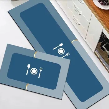 Set 2 covoare de bucatarie, antiderapant, 50x60cm, 50x120cm, imagine