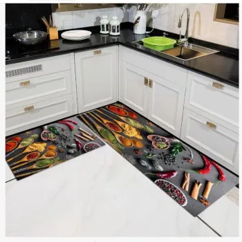 Set 2 covoare de bucatarie, antiderapant, 50x60cm, 50x120cm, imagine