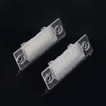 Set 2 lampi LED numar VW, 18 SMD, 6500K, Plug & Play, fara eroare, cod 0027 imagine