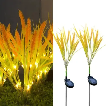 Set 2 Lampi Solare Decorative Spice de Grau 60cm IP66 LED Senzor Lumina imagine