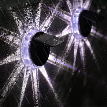 Set 4 X Lampi solare tip floare cu 3 moduri de iluminare imagine