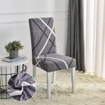 Set 6 huse universale, elastice, pentru scaun imagine