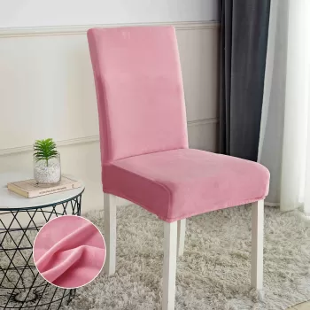 Set 6 huse universale, elastice, pentru scaun din catifea imagine