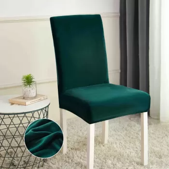 Set 6 huse universale, elastice, pentru scaun din catifea imagine