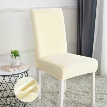 Set 6 huse universale, elastice, pentru scaun din catifea imagine