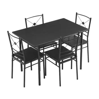 Set dining/bucatarie, masa cu 4 scaune, 110x70x75 cm imagine