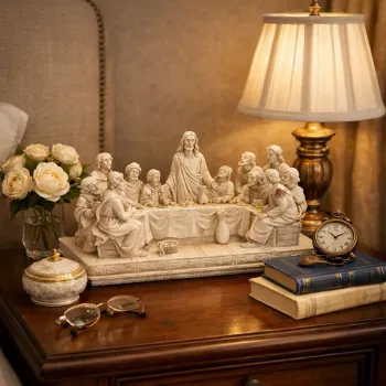 Statueta decorativa Cina cea de Taina, rasina, 20 x12 cm imagine