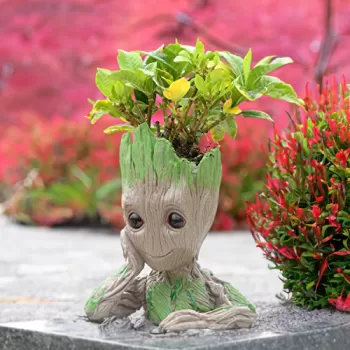 Suport figurina Grooty ganditor, ghiveci plante imagine