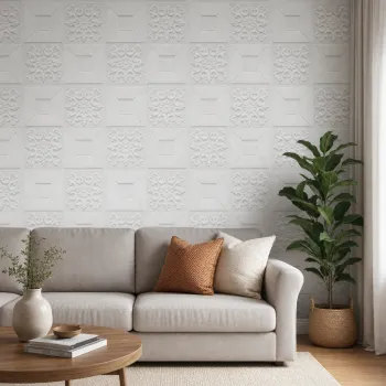 Tapet 3D Autoadeziv Patrate Design Modern pentru Tavan si Perete Usor de Montat imagine