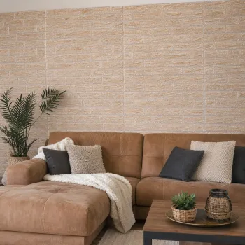 Tapet 3D Autocolant Bronz 70cm x 77cm Relief 6mm Decorativ Perete imagine