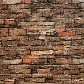 Tapet 3D caramida clasica, auto-adeziv pentru interior, 70 x 77 cm imagine