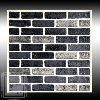 Tapet auto-adeziv 3D cu textura de caramida, 68 x 68 cm, grosime 0.60 mm imagine