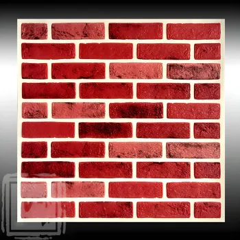 Tapet auto-adeziv 3D cu textura de caramida, 68 x 68 cm, grosime 0.60 mm imagine
