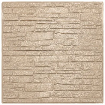 Tapet decorativ 3D auriu, model piatra - 70 x 77 cm imagine