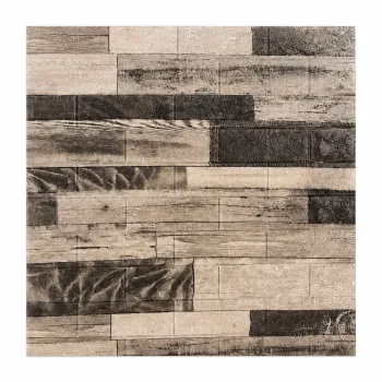 Tapet Decorativ 3D Model Caramida alb  cu negru 70x70 cm imagine