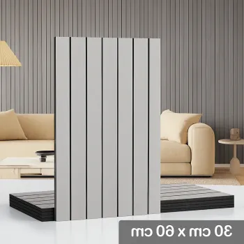 Tapet decorativ autoadeziv, aspect lemn vertical, 30x60cm, model 3D modern, pentru perete interior imagine