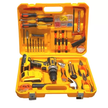 Trusa bormasina cu percutie, 2 Baterii 28V + 110 Accesorii imagine