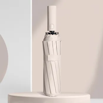 Umbrela telescopica automata, impermeabila, protective UV, rezistenta la vant, 104 cm imagine